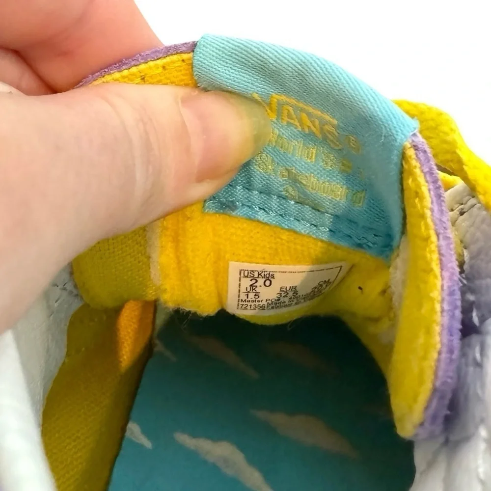 Vans The Simpsons Lisa for President Lisa 4 Prez Sk8 Hi Top Sneakers Kids Size 2